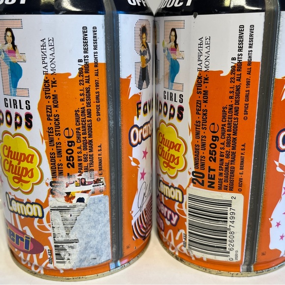 Vintage 90s Spice Girls Lot Gift-wrap Postcard Lollipop Tins Hat Mirror Pin Y2k - Picture 14 of 16